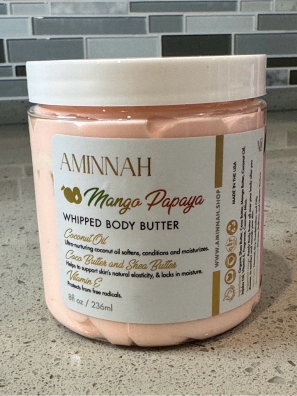 AMINNAH - Mango Papaya Whipped Body Butter